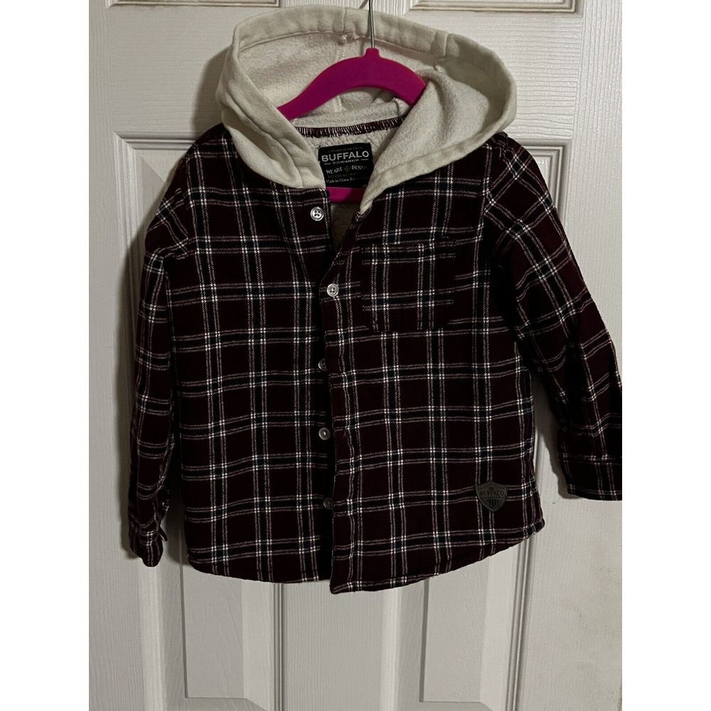 Buffalo‎ David Bitton Jacket Boys 3T Red World Traveler Lined Jacket Hood